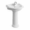 Dorchester 600mm 1 Tap-Hole Basin with Full Pedestal