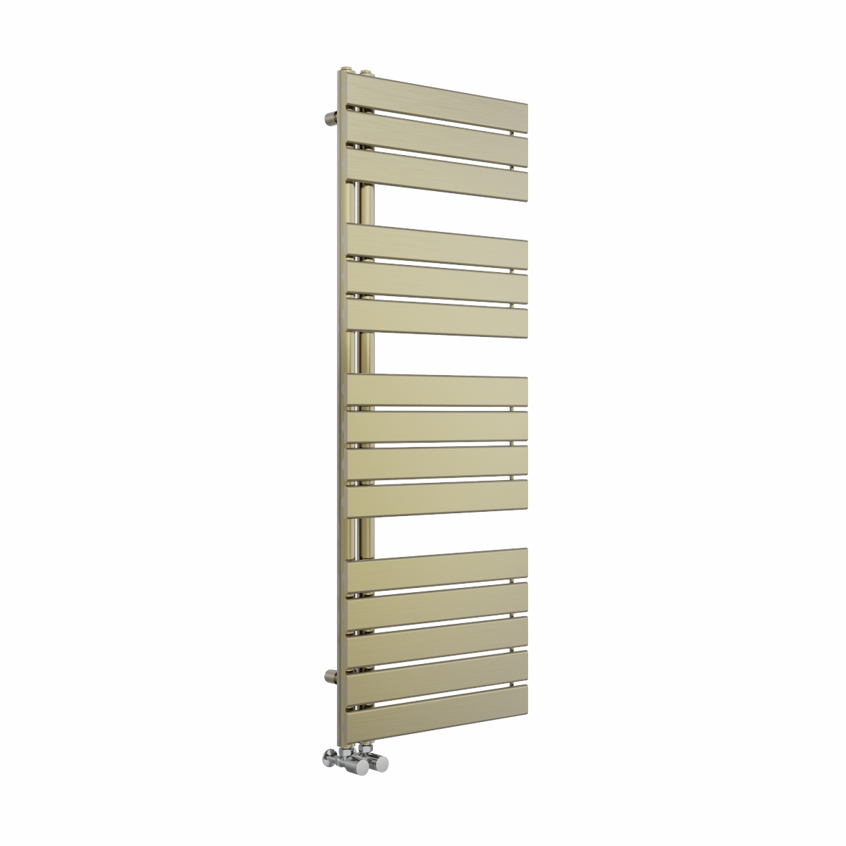 Kristiansund 1380 x 500mm Designer Towel Rail - Brushed Brass
