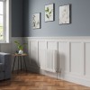Bern 600 x 605mm White Double Column Horizontal Traditional Radiator