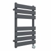 Juva 650 x 400mm Sand Grey Flat Panel Thermostatic Touch Control Electric Heated Towel Rail