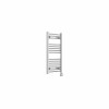 Bergen 800 x 400mm Straight Chrome Thermostatic Touch Control Electric Heated Towel Rail