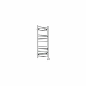 Bergen 800 x 400mm Straight Chrome Thermostatic Touch Control Electric Heated Towel Rail