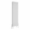 Bern 1500 x 470mm Traditional White Vertical Four Column Radiator