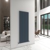 Carisa Angers 1800 x 595mm Anthracite Designer Aluminium Radiator