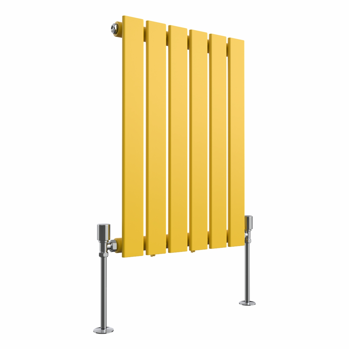 Karlstad Zinc Yellow Flat Panel Horizontal Designer Radiator - Choice Of Sizes