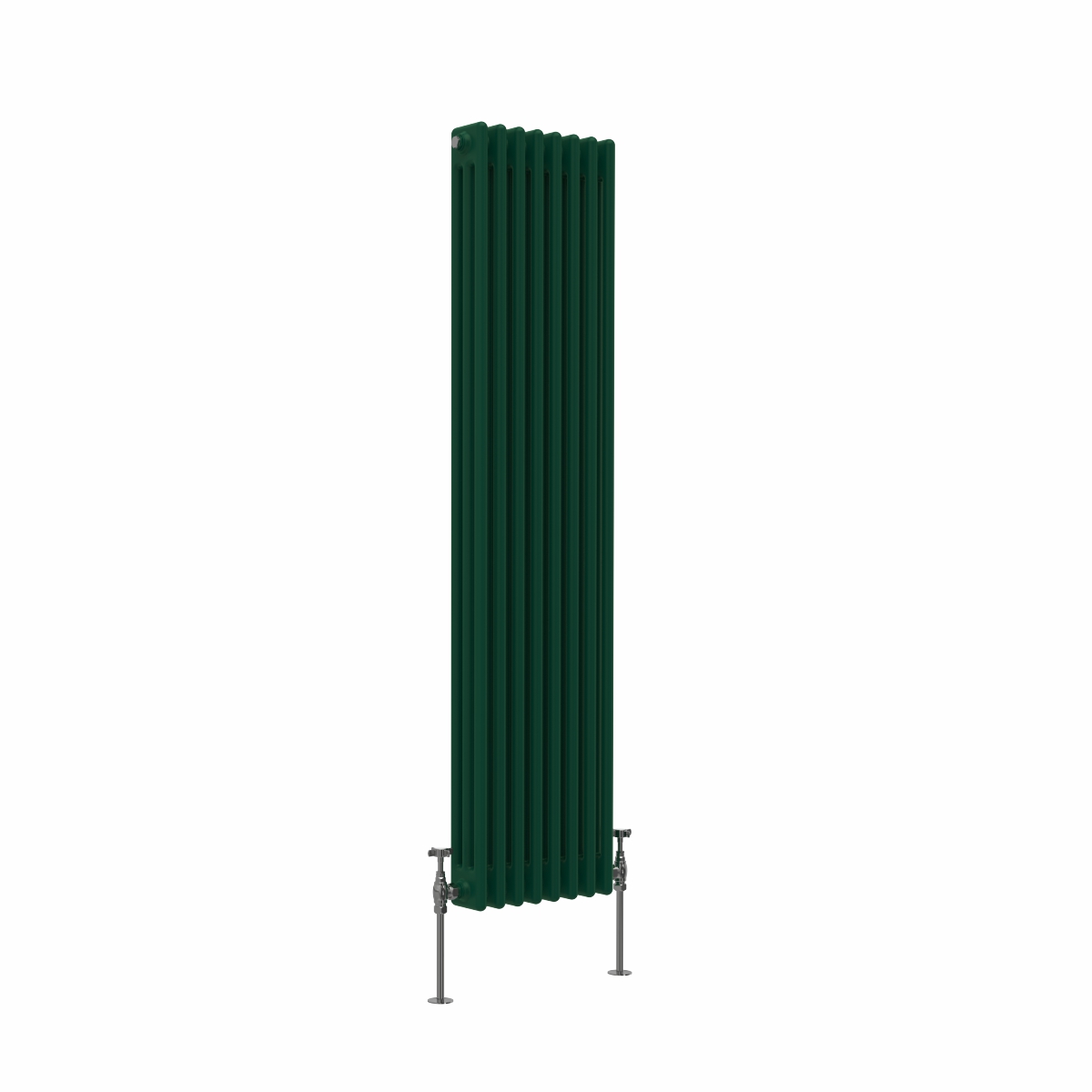 Bern 1500 x 380mm Moss Green Triple Vertical Column Radiator