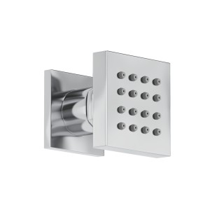 Modern 50mm Square Body Jet x 1 - Chrome