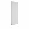 Bern 1500 x 560mm White Triple Column Vertical Traditional Radiator