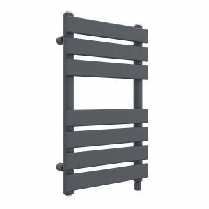 Juva 650 x 400mm Sand Grey Flat Panel Simple Electric Heated Towel Rail