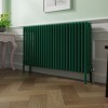 Bern 600 x 1190mm Traditional Moss Green Horizontal Four Column Radiator