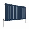 Karlstad 600 x 1022mm Sapphire Blue Single Flat Panel Horizontal Designer Radiator