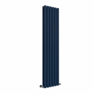 Lulea 1800 x 410mm Sapphire Blue Double Vertical Flat Panel Designer Radiator