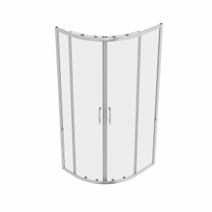 Ennerdale - 900 x 760mm Offset Quadrant Shower Enclosure - Chrome (Reversible Left/Right)