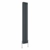 Bern 1800 x 290mm Anthracite Triple Vertical Column Radiator