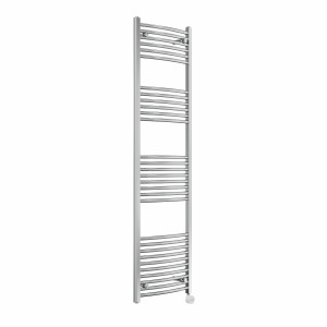 Fjord 1800 x 500mm Curved Chrome Thermostatic Touch Control Electric Heated Towel Rail