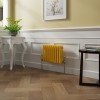 Bern 300 x 425mm Zinc Yellow Triple Column Horizontal Traditional Radiator