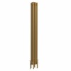 Bern 1800 x 200mm Traditional Metallic Gold Vertical Four Column Radiator