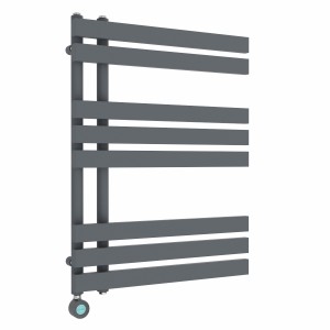 Koli 800 x 600mm Anthracite Thermostatic Touch Control Electric Heated Towel Rail