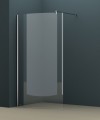 Aquariss 1050mm Curved Walk In Shower Enclosure with Easy Clean Glass