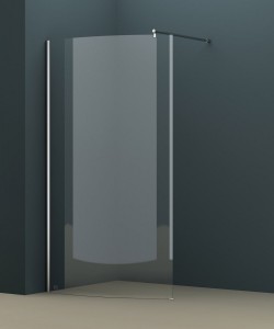 Aqua 1050mm Curved Wet Room Screen - Chrome