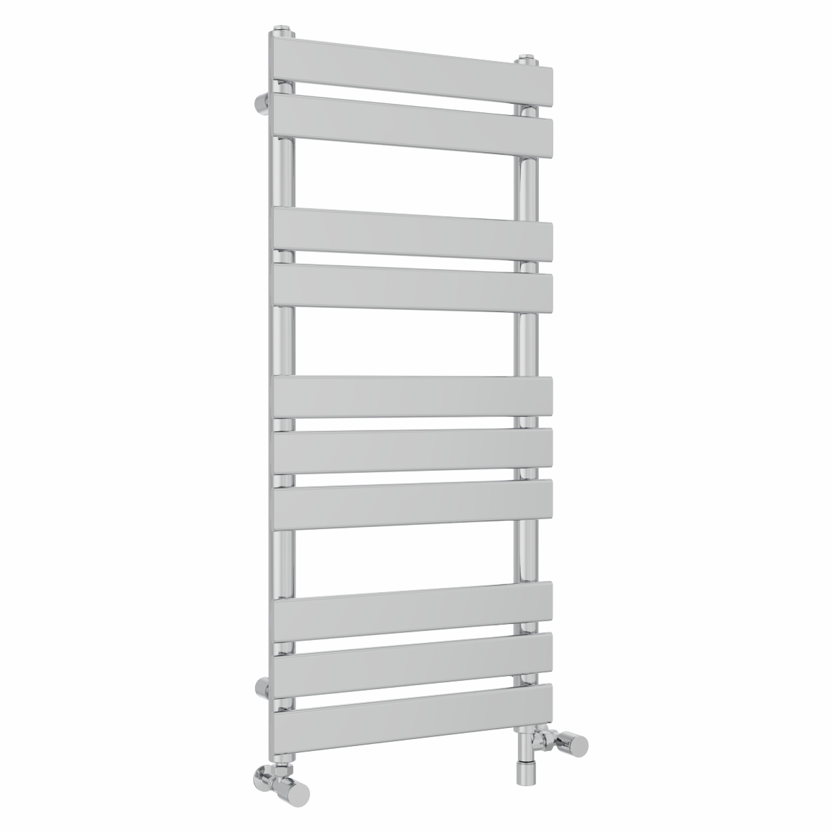 Juva 1000 x 450mm Dual Fuel Chrome Flat Panel Simple Electric Heated Towel Rail