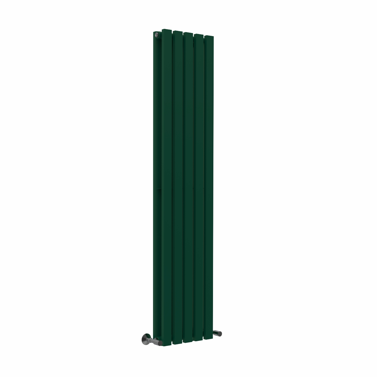 Lulea 1600 x 340mm Moss Green Double Flat Panel Vertical Designer Radiator