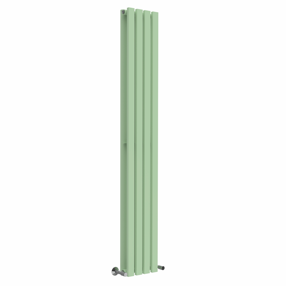 Lulea 1800 x 270mm Pastel Green Double Flat Panel Vertical Designer Radiator