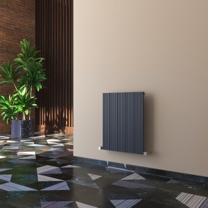 Carisa Monza 600 x 470mm Anthracite Designer Aluminium Radiator