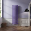 Bern 1800 x 560mm Elegant Purple Double Column Vertical Traditional Radiator