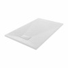 Terra - 1300x800mm Slate Effect Rectangle Shower Tray White