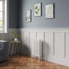 Bern 600 x 425mm White Four Column Horizontal Traditional Radiator
