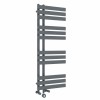 Koli 1200 x 450mm Dual Fuel Anthracite Thermostatic Touch Control Wifi Electric Heated Towel Rail