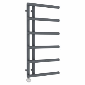 Alesund 988 x 500mm Anthracite Thermostatic Touch Control Electric Heated Towel Rail
