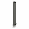 Bern Traditional Raw Metal Triple Vertical Column Radiator