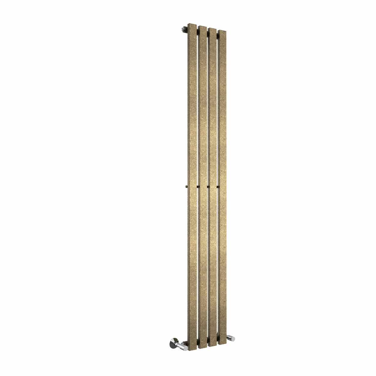 Lulea 1800 x 270mm Black Gold Single Vertical Flat Panel Designer Radiator