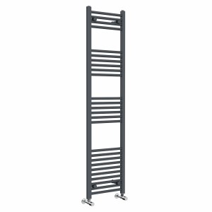 Bergen 1600 x 400mm Straight Anthracite Heated Towel Rail