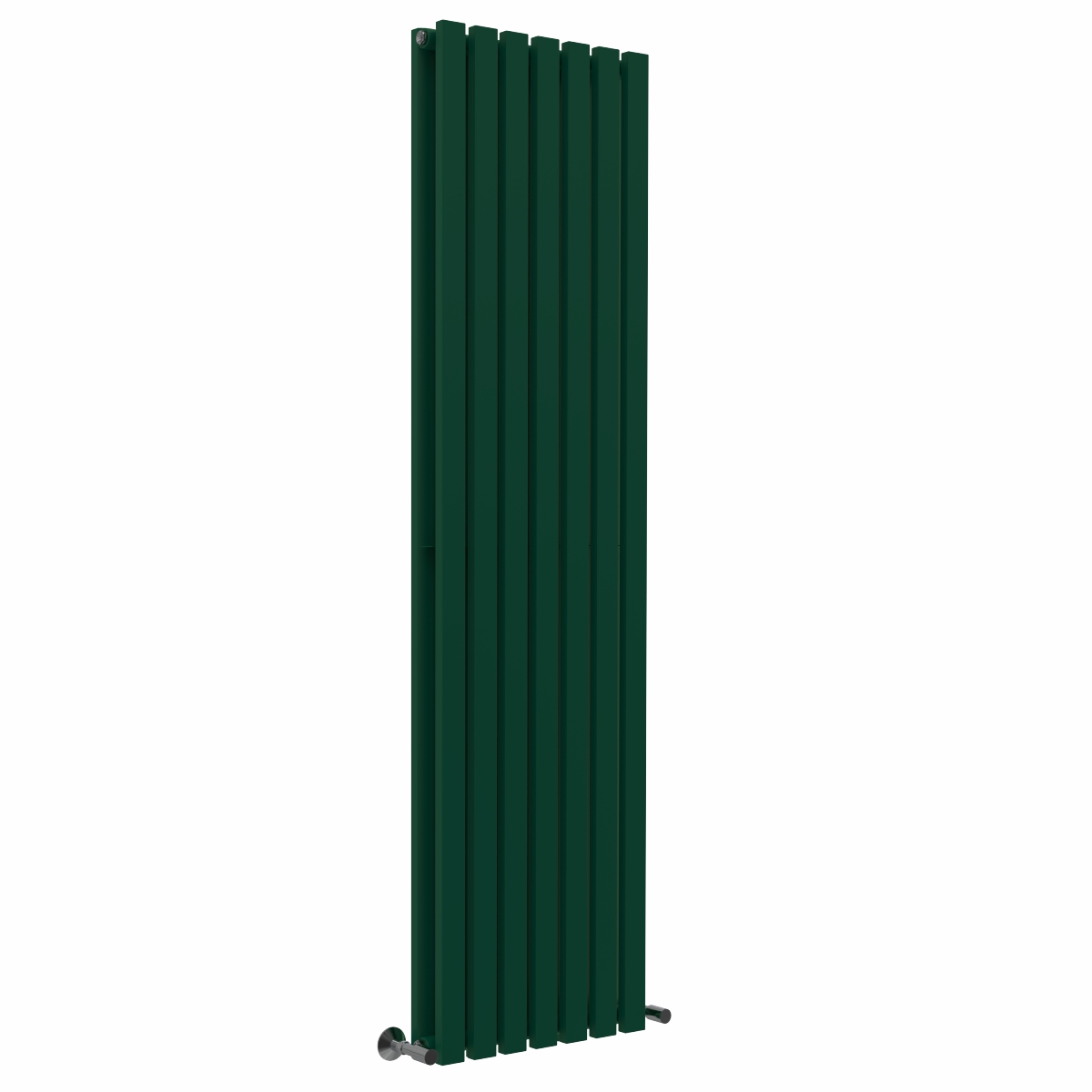 Lulea 1800 x 480mm Moss Green Double Flat Panel Vertical Designer Radiator