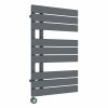 Kristiansund 824 x 500mm Anthracite Electric Thermostatic Touch Control Wifi Electric Heated Towel Rail