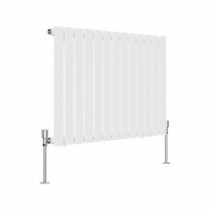 Karlstad 600 x 886mm White Single Horizontal Flat Panel Designer Radiator