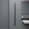 Carisa Maxim 1500 x 30mm Matt Black Designer Stainless Steel Electric Towel Rail