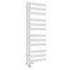 Kongsberg 1200 x 450mm Dual Fuel White Thermostatic Touch Control Wifi Electric Heated Towel Rail