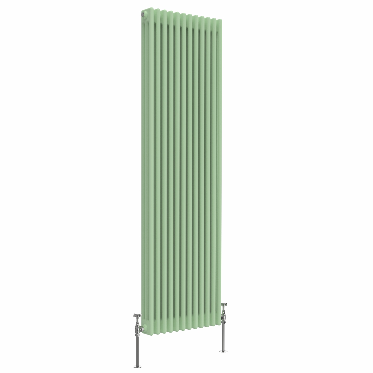 Bern 1800 x 470mm Pastel Green Triple Vertical Column Radiator