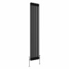 Bern 1800 x 380mm Black Double Vertical Column Radiator