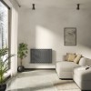 Lulea 600 x 900mm Anthracite Flat Panel Horizontal Wifi Electric Radiator - 1000W