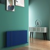 Carisa Tallis 600 x 1190mm Navy Blue Designer Aluminium Radiator