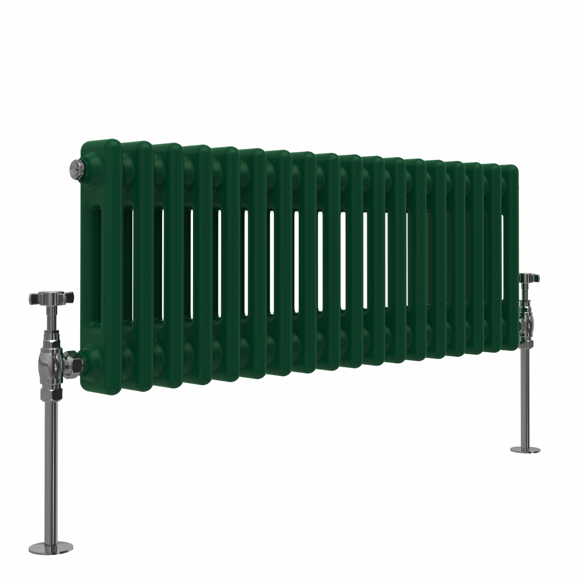 Bern 300 x 830mm Moss Green Double Horizontal Column Radiator