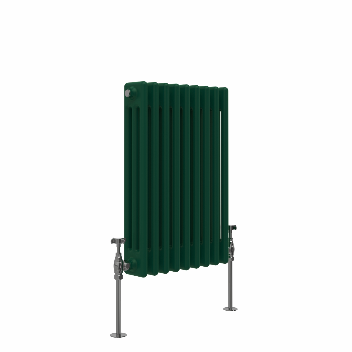 Bern 600 x 425mm Moss Green Triple Horizontal Column Radiator