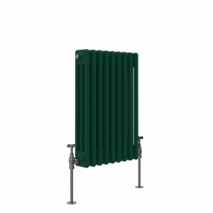 Bern 600 x 425mm Moss Green Triple Horizontal Column Radiator