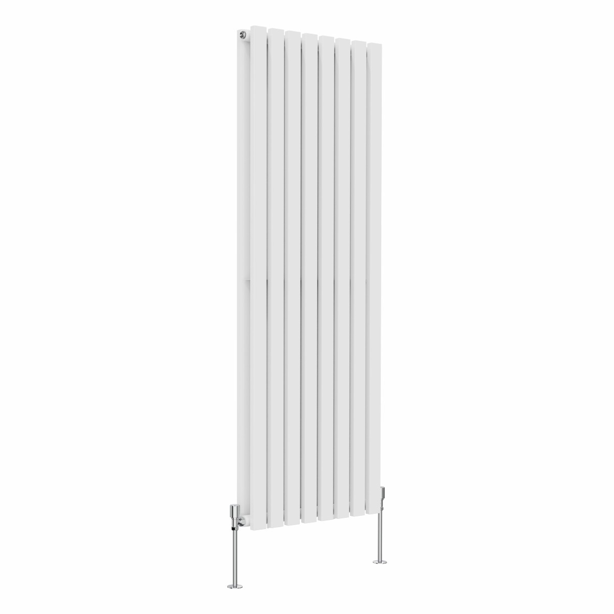 Lulea 1600 x 550mm White Double Vertical Flat Panel Radiator