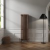Bern 1500 x 470mm Black Copper Four Column Vertical Traditional Radiator